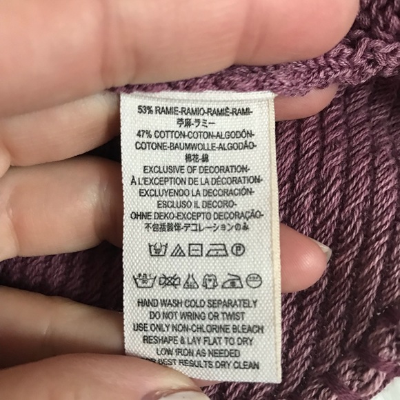 NWT {free people} mauve all washed out cardigan! - Picture 6 of 8